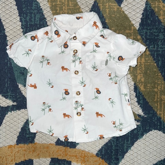 Baby boy safari top and bottom set - Picture 2 of 7